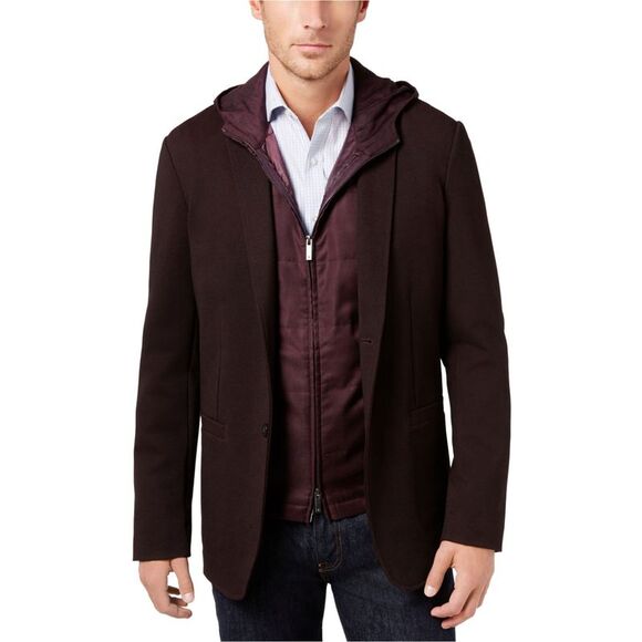 Ryan Seacrest Mens Slim Fit Knit Blazer Jacket NWT
